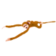 Mascot Plush Monkey with Baby, Light Brown 70 cm Plīša rotaļlietas
