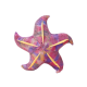 Mascot Plush Starfish Purple Pillow 20 cm Plīša rotaļlietas