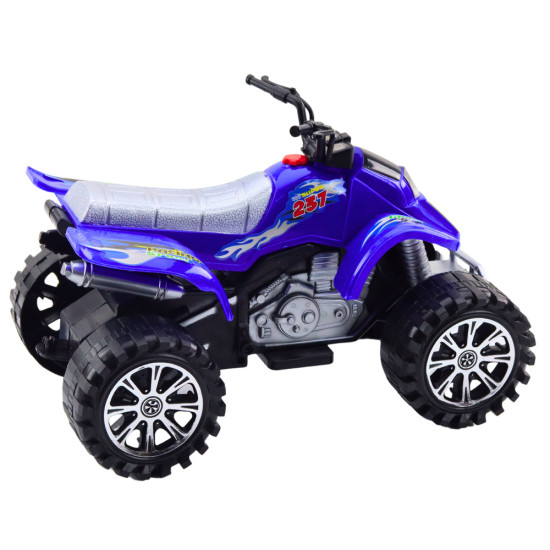 Quad Terrain Drive Treaded Wheels Blue Rotaļlietu automašīnas