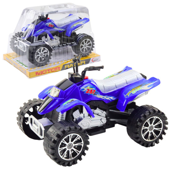 Quad Terrain Drive Treaded Wheels Blue Rotaļlietu automašīnas