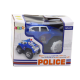 Police Car Rollover Obstacle Sensor 360° Lights Sounds Blue Rotaļlietu automašīnas