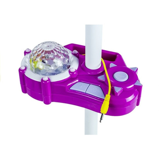 Violets mikrofons ar statīvu Mūzikas instrumentai