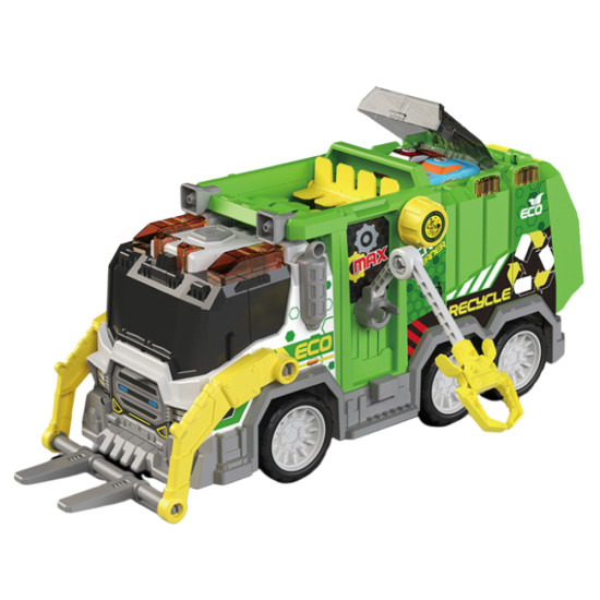 Truck Garbage Truck Municipal Vehicle Lights Sounds Rotaļlietu automašīnas