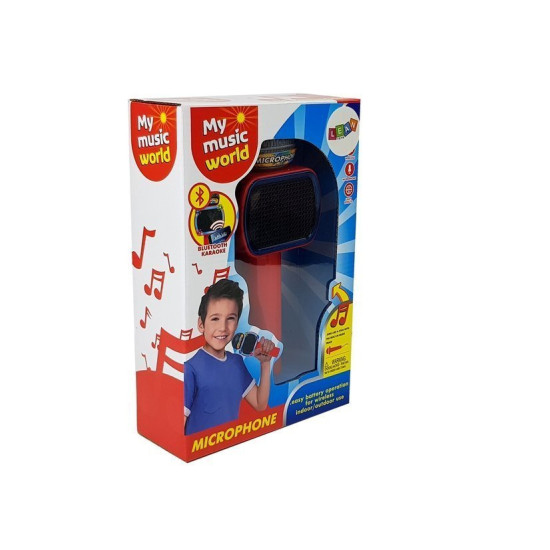 Sarkans bērnu bezvadu karaoke mikrofons ar skaļruni Mūzikas instrumentai