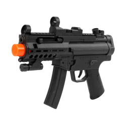 Melnā militārā šautene bērniem ar vibrācijas un skaņas funkciju