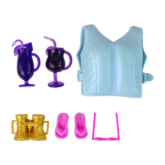 Leļļa ar motorlaivu un piederumiem Leļļu un spēļu komplekti