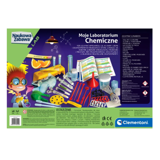 My Chemical Laboratory Set Polish Language Clementoni 60250 Saimnieki