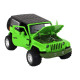 Off-Road Car Battery Powered Friction Drive Metal Green 1:32 Rotaļlietu automašīnas