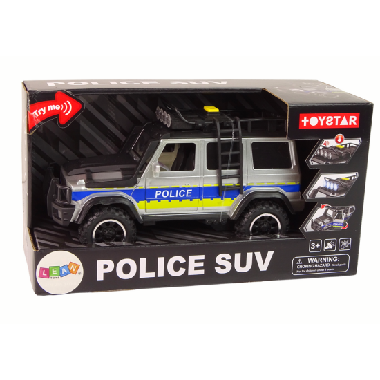 Off Road Police Car 1:14 Friction Drive Rotaļlietu automašīnas