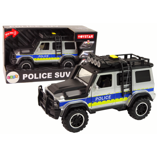 Off Road Police Car 1:14 Friction Drive Rotaļlietu automašīnas