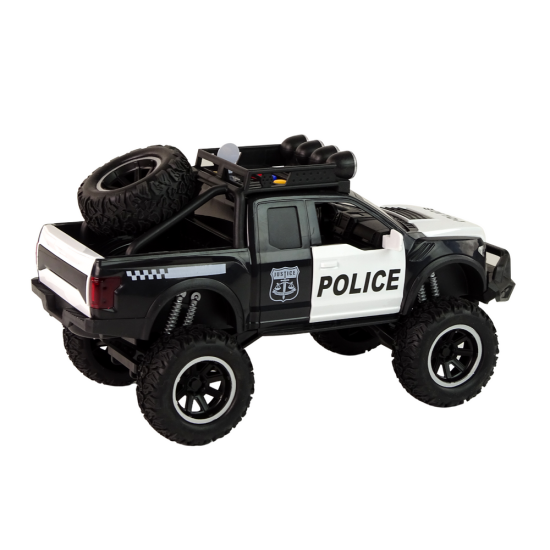 Offroad Vehicle Raptor Police Opening Door Sound Light Toy cars