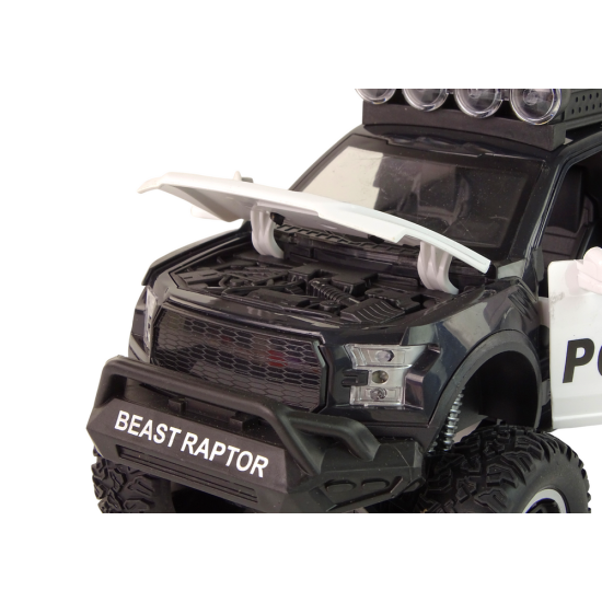 Offroad Vehicle Raptor Police Opening Door Sound Light Toy cars