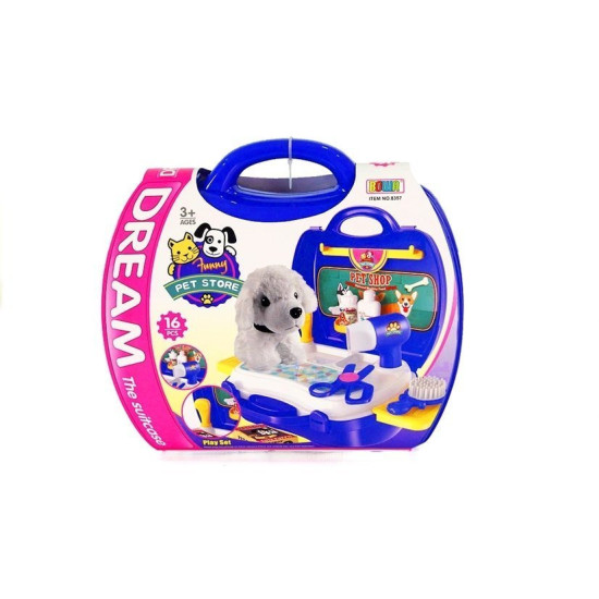 Kucēnu frizētavas koferis