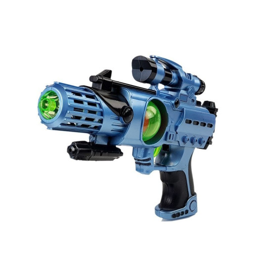 Kosmiskā karavīra komplekts ar lāzera pistoli un masku Šautenes