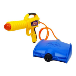 Dzeltenais ūdens šautuvs ar balonu