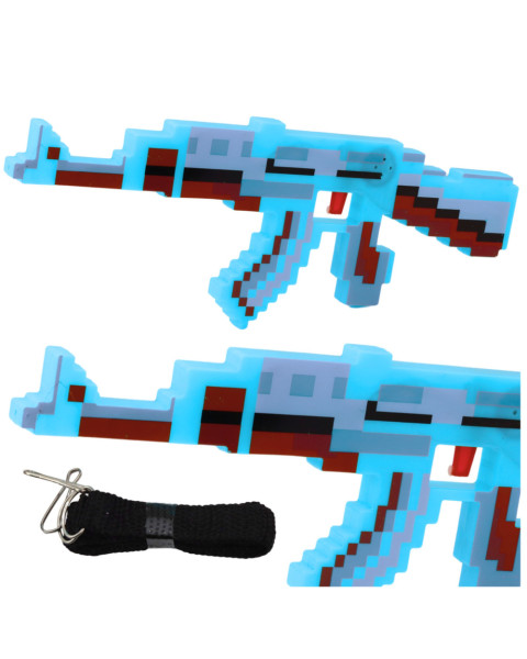 Pixel zils šautene ar skaņas un gaismas efektiem.