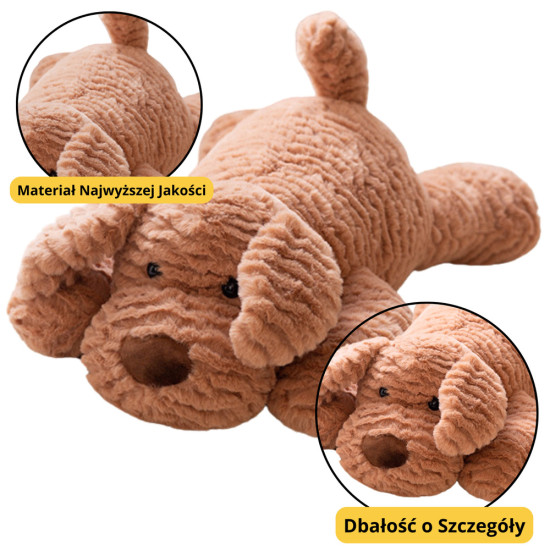 Plüsch Maskottchen Kuscheltier Hund Beige 30cm Plīša rotaļlietas