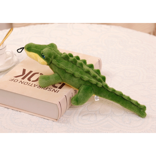 Plush Crocodile with Squeaker Colorful Mascot 30cm Plīša rotaļlietas