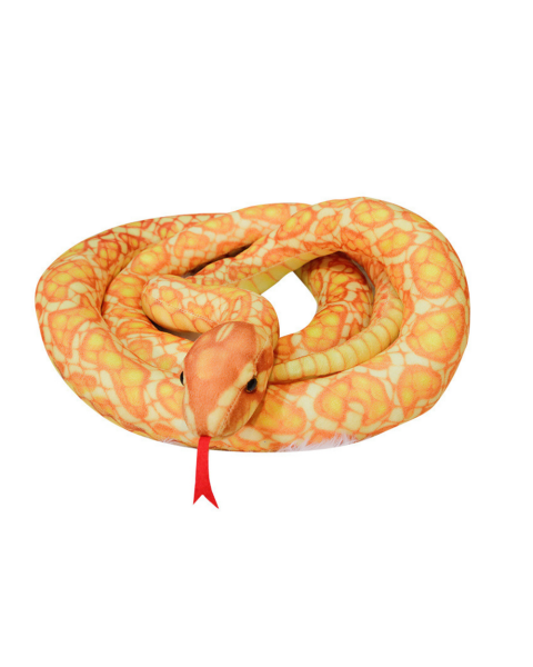 Plīša zelta čūska talismans 110 cm