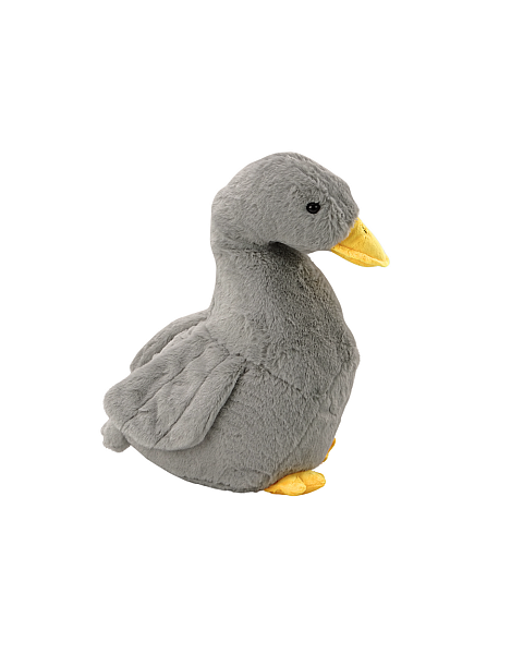 Plīša zoss talismans Pelēka plīša pīle 40 cm