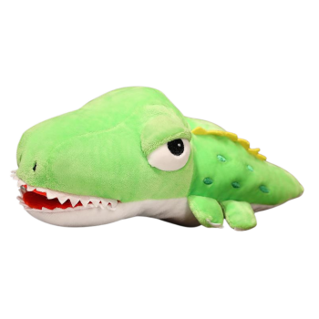 Plīša zaļa krokodila ķepa 30 cm