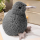 Plush Kiwi Bird Plush Toy Mascot Cuddly Toy Gray 17cm Plīša rotaļlietas
