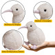 Plush Kiwi Bird Plush Toy Mascot Cuddly Toy White 17cm Plīša rotaļlietas