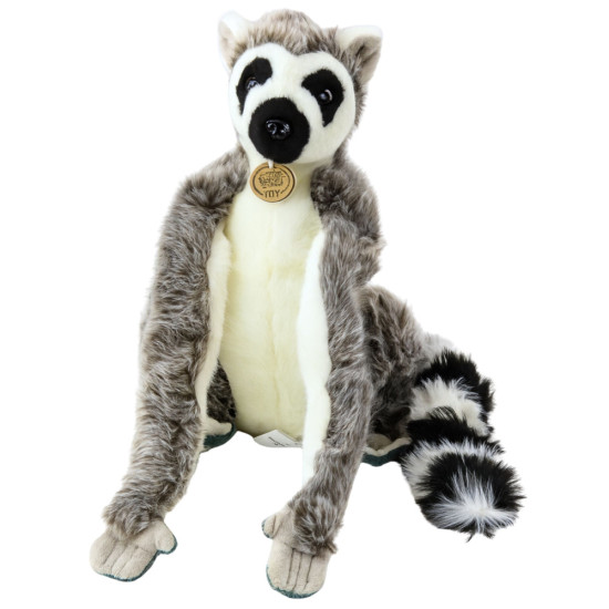 Plush Lemur Cuddly Toy with Long Velcro Paws 27cm Plīša rotaļlietas