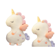 Plush Mascot Cuddly Toy Cute Unicorn White 50cm Plīša rotaļlietas