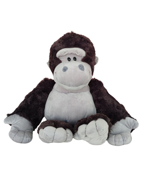 Plīša talismans mīksta rotaļlieta gorilla tumši pelēka 22cm