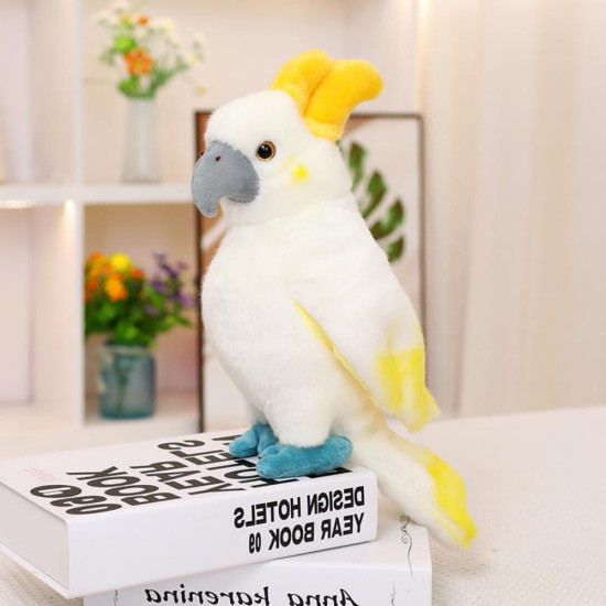 Plush Mascot Cuddly Toy Parrot Cockatoo White 35cm Plīša rotaļlietas