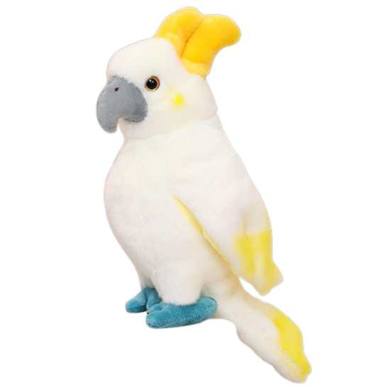 Plush Mascot Cuddly Toy Parrot Cockatoo White 35cm Plīša rotaļlietas