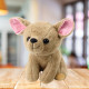 Plush Mascot Cuddly Toy Small Dog Chihuahua Beige 22cm Plīša rotaļlietas