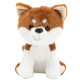 Plush Mascot Cuddly Toy Small Dog Shiba Inu White Brown 20cm Plīša rotaļlietas