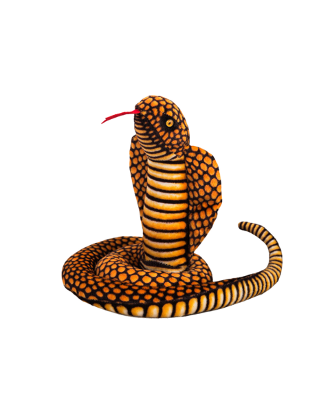 Plīša talismans čūska King Cobra Brown 100 cm