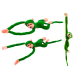 Plush Monkey Mascot with Sound, Green 80 cm Plīša rotaļlietas