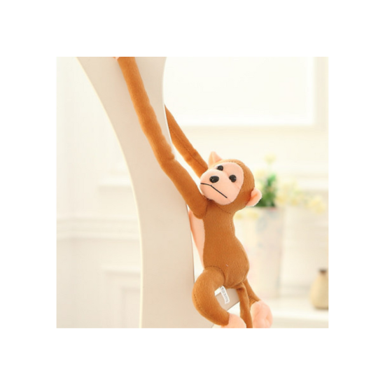 Plush Monkey Mascot with Sound, Light Brown 80 cm Plīša rotaļlietas