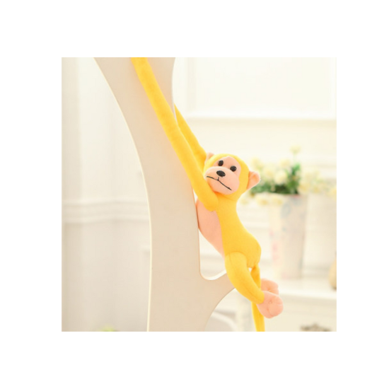 Plush Monkey Mascot with Sound, Yellow 80 cm Plīša rotaļlietas