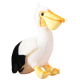 Plush Pelican Bird Plush Toy Mascot Cuddly Toy 24cm Plīša rotaļlietas
