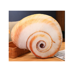 Plush snail shell mascot pillow 50 x 40 cm
