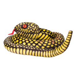 Plush snake mascot yellow 100 cm