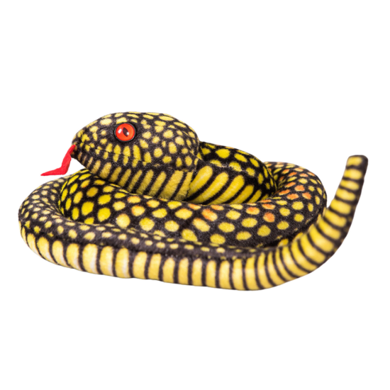 Plush Snake Mascot Yellow 100 cm Plīša rotaļlietas