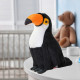 Plush Toucan Bird Plush Toy Mascot Cuddly Toy White 35cm Plīša rotaļlietas