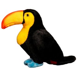 Plush toy plush toucan black 25cm