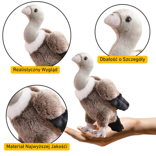 Plīša putnu grifs plīša rotaļlieta talismans plīša rotaļlieta 25cm