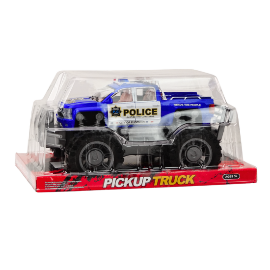 Police Car Pickup Blue Off-Road Police Vehicle Rotaļlietu automašīnas