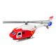 Police Fire Rescue Helicopter Metal Drive Opening Door Toy cars