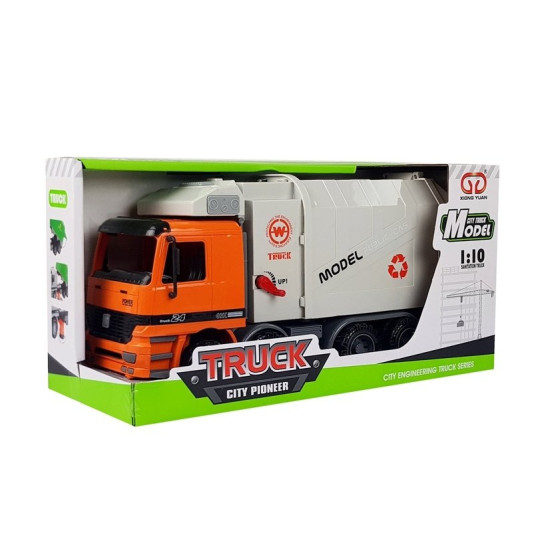 Powered Garbage Truck Trash Can Rotaļlietu automašīnas