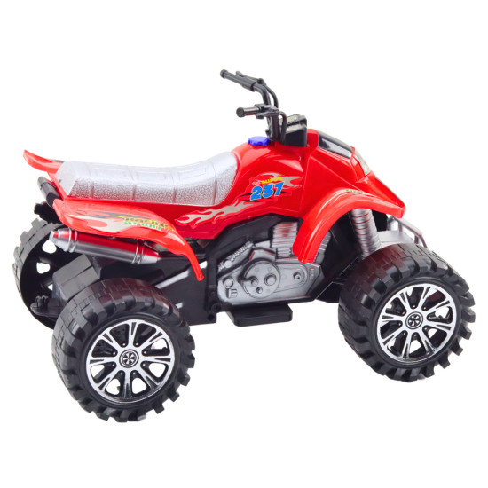 Quad Terrain Drive Treaded Wheels Red Rotaļlietu automašīnas
