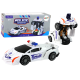 Robot Car Police White 2in1 Transformation Rotaļlietu automašīnas
